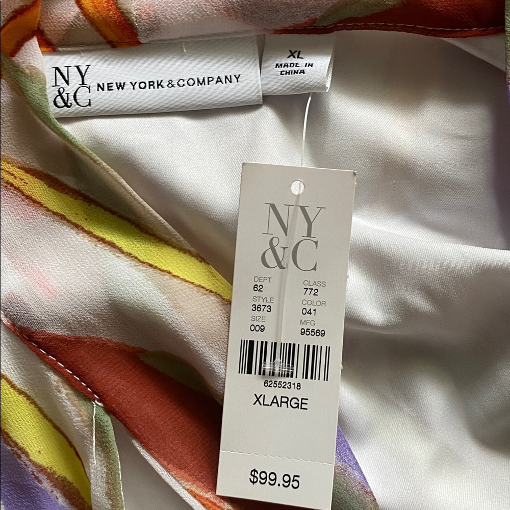 New York & Co. XL. NWT colorful dress - Picture 8 of 11